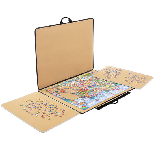 Portable Jigsaw Puzzle Board with Sorting Trays- 1000 Pieces - Fabric