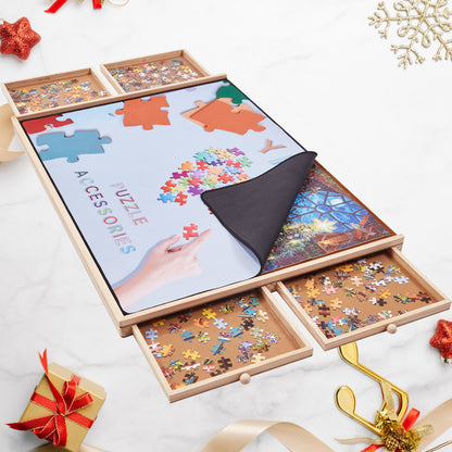 Tilted Jigsaw Puzzle Board - 1000 Pieces - Rubber Cover