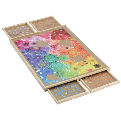 Classic Jigsaw Puzzle Board with Drawer- 1000 Pieces