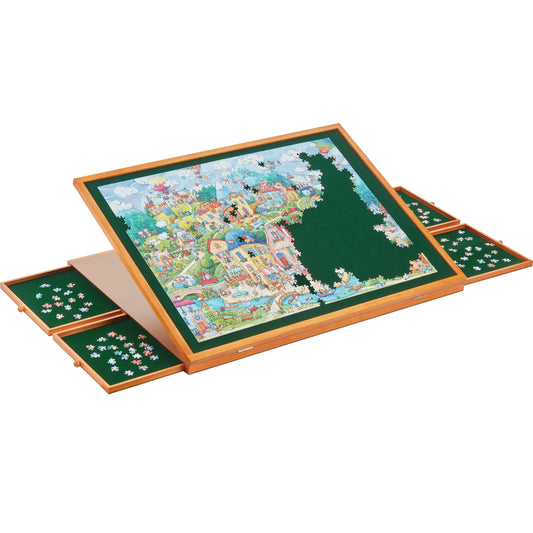 Tilted Jigsaw Puzzle Board - 1500 Pieces - Plastic Cover