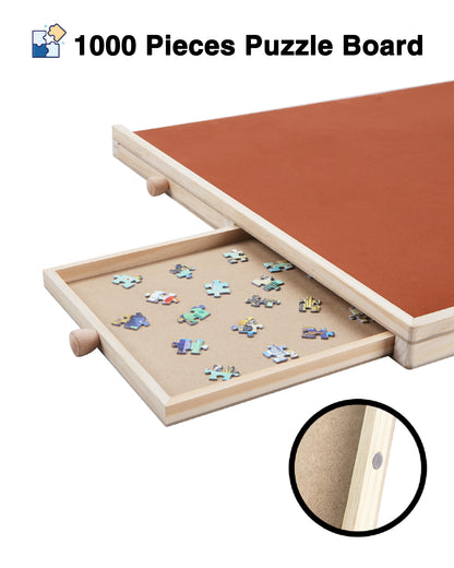 Tilted Jigsaw Puzzle Board - 1000 Pieces - Plastic Cover