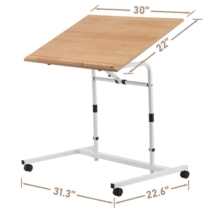Tilted Jigsaw Puzzle Rolling Board Table