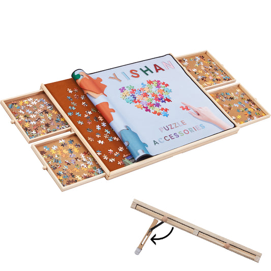 Tilted Jigsaw Puzzle Board - 1000 Pieces - Rubber Cover