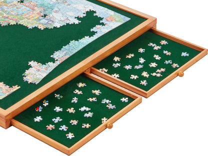 Tilted Jigsaw Puzzle Board - 1500 Pieces - Plastic Cover