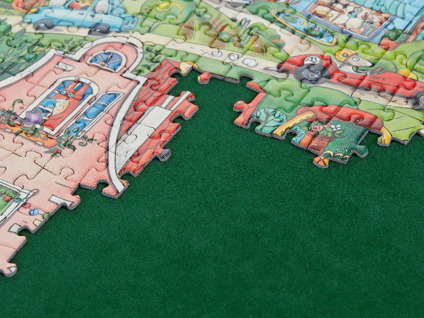 Tilted Jigsaw Puzzle Board - 1500 Pieces - Plastic Cover