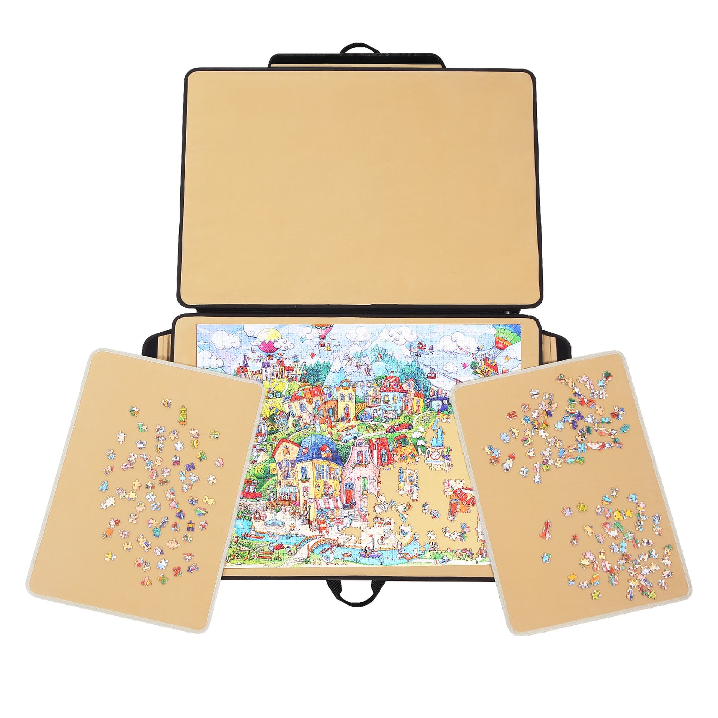 Portable Jigsaw Puzzle Board with Sorting Trays- 1500 Pieces - Fabric