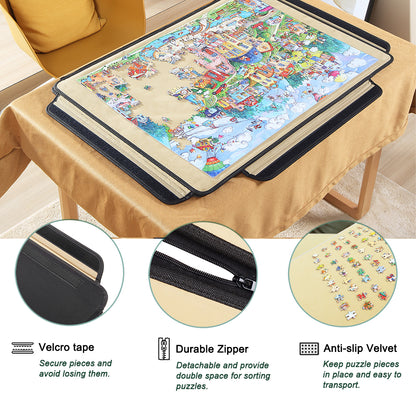 Portable Jigsaw Puzzle Board with Sorting Trays- 1500 Pieces - Fabric