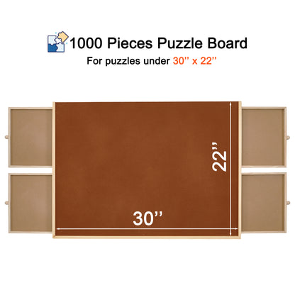 Tilted Jigsaw Puzzle Board - 1000 Pieces - Rubber Cover